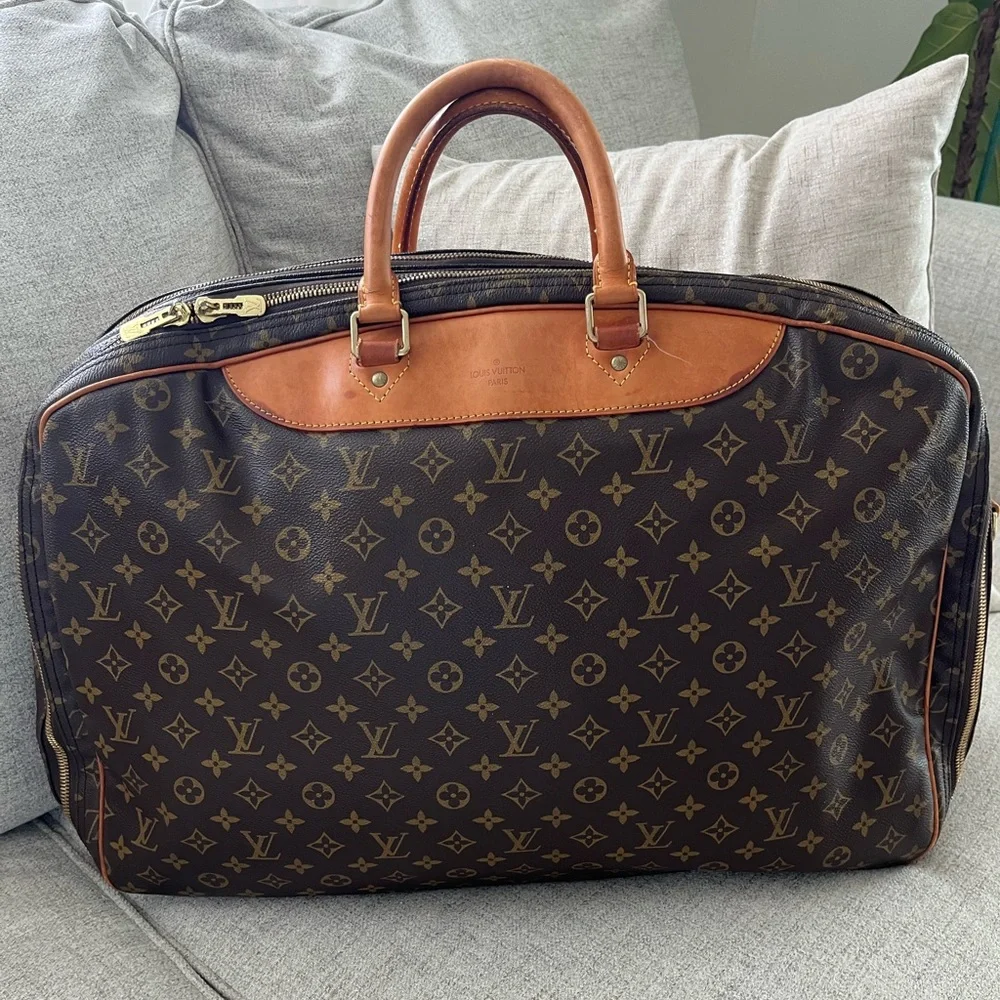 Louis Vuitton LV Travel Bag Alize 2 Pouches Brown Monogram - Picture 2 of 13